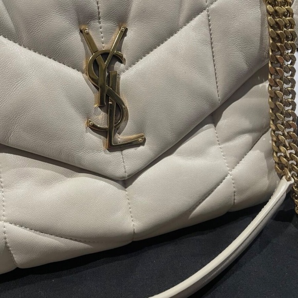 SAINT LAURENT Loulou Small YSL Puffer Chain Shoulder Bag - Picture 5 of 14